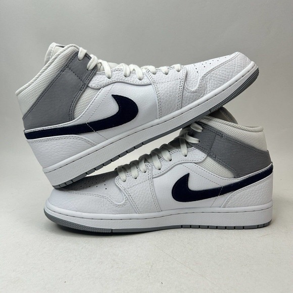 Nike Shoes Air Jordan 1 Retro Mid “Paris/White Navy” 2023 - Picture 3 of 8